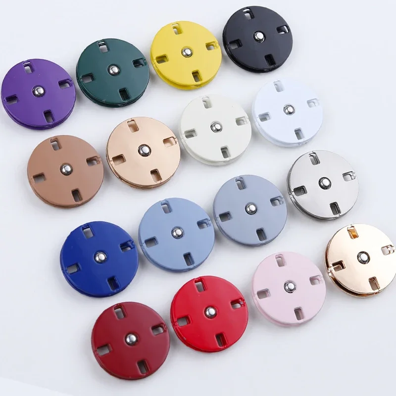 Button Hole Cutter - ปุ่ม Snap โลหะที่มีสีสันสําหรับเสื้อผ้าบุรุษและสตรี DIY เย็บปุ่มอุปกรณ์เสริมที่มองไม่เห็นรอบปุ่ม Snap