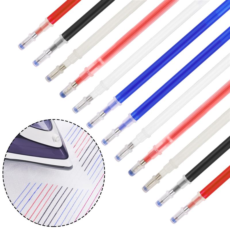 Tailor Chalk Marker - 10 ชิ้น/เซ็ตอุณหภูมิสูงหายไป MARKER ปากกาผ้าเครื่องหมาย DIY เย็บและด้ายวาดอุปกรณ์เสริมความร้อนแพ็คซีดจาง