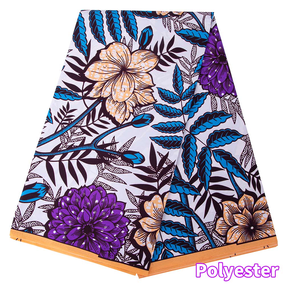 Sewing Batik Fabric - อังการาแอฟริกันพิมพ์ Batik Pagne ผ้าขี้ผึ้งจริง DIY เย็บ