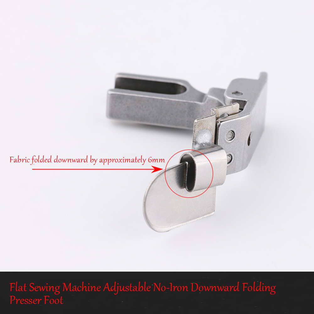 Textile Sewing Machines - จักรเย็บผ้าแบบแท่นราบ ไม่ต้องรีด พร้อมเท้ากดแบบพับลง ปรับได้สำหรับจักรเย็บผ้าแบบแท่นราบควบคุมด้วยคอมพิวเตอร์ เหมาะสำหรับผ้าสูท