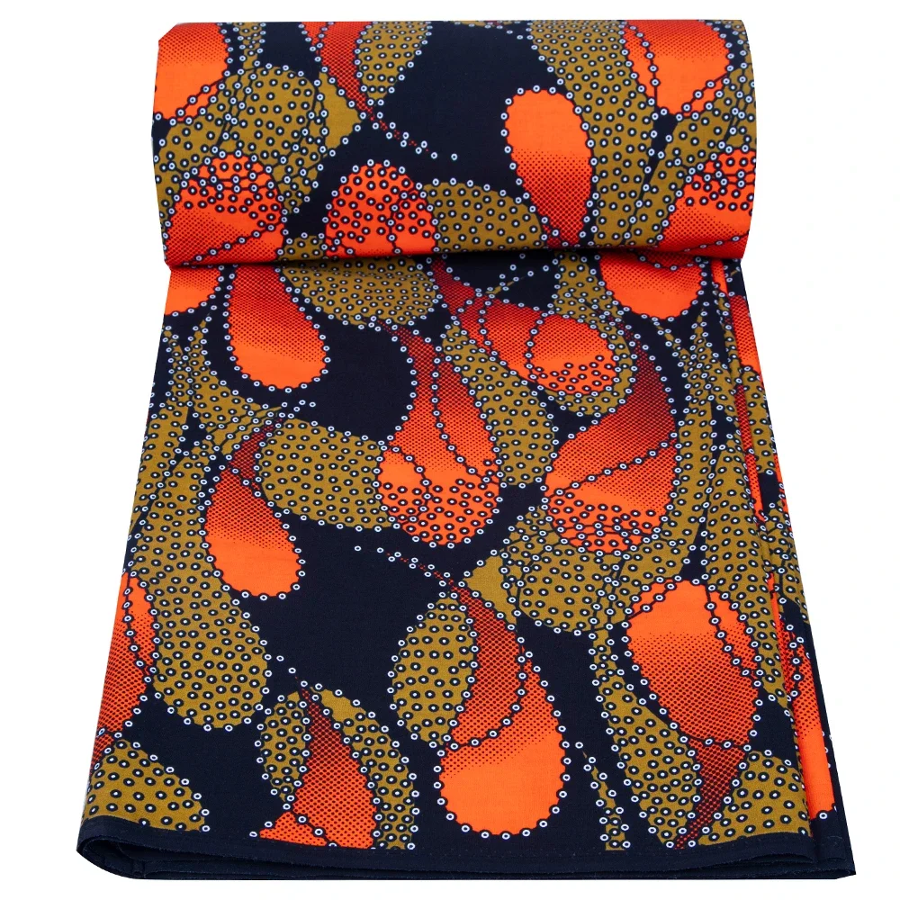 Sewing Batik Fabric - แอฟริกันผ้าผ้า By The Yard 3/6 หลาอังการาพิมพ์ผ้าขี้ผึ้งสําหรับชุดปาร์ตี้ทําและเย็บ