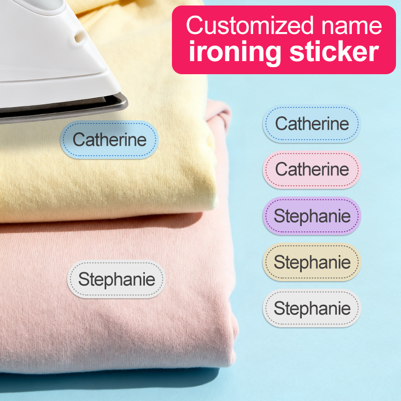 Sewing Label - ป้ายเย็บติดเสื้อผ้าแบบส่วนตัว, ชุดนักเรียน, ป้ายผ้าติดชื่อแบบรีดติดเอง, วัสดุผ้าฝ้าย, ซักเครื่องได้