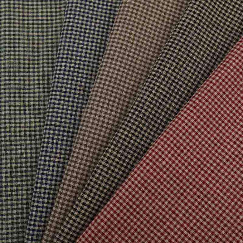 Vintage Sewing Textile - ผ้าฝ้ายแท้ลายสก็อตวินเทจ ขนาด 100 ซม. x 145