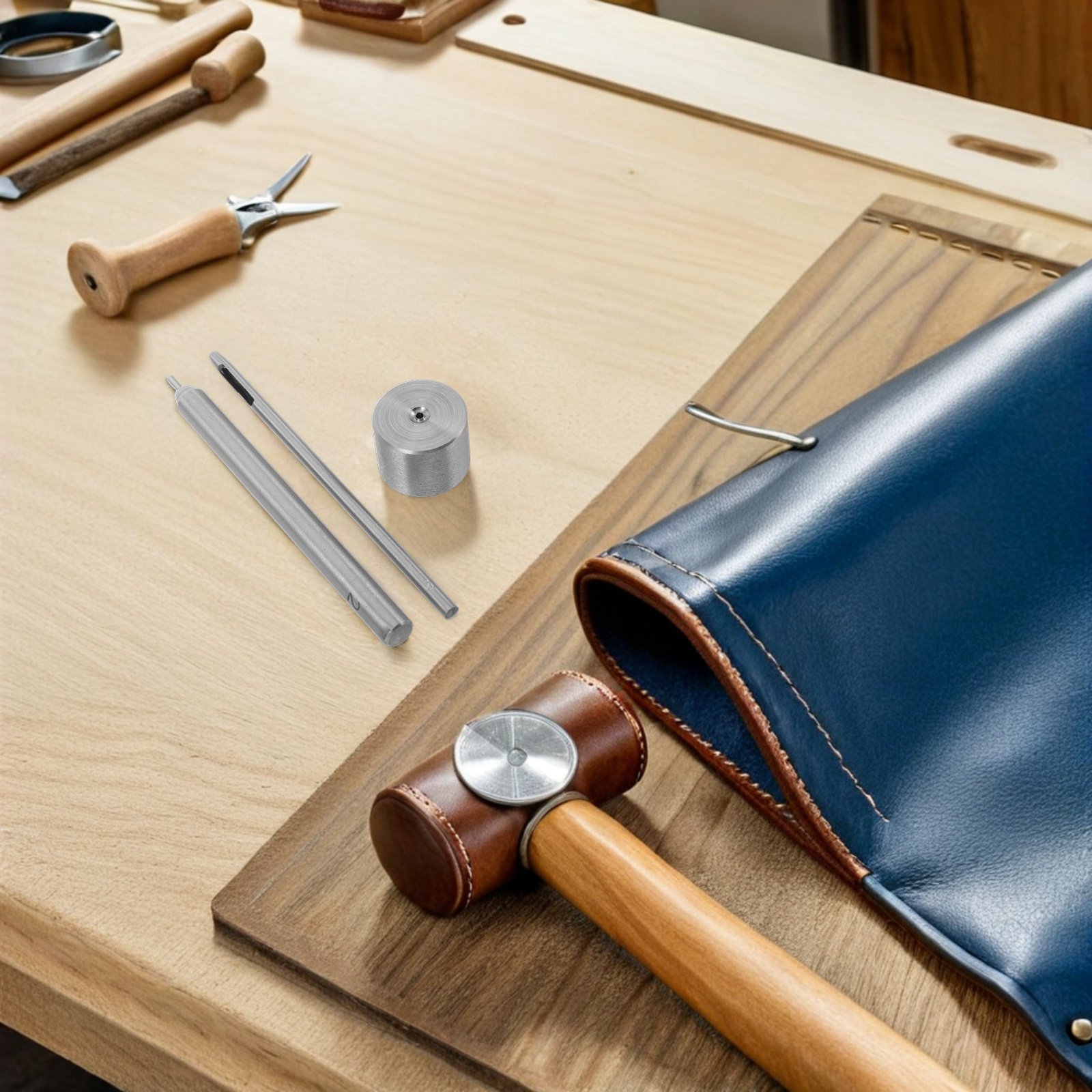 Sewing Eyelet Fabric - ชุดเครื่องมือเจาะรูตาไก่แบบแมนนวลสำหรับตาไก่ขนาด 2 มม. เหมาะสำหรับงานผ้า งานฝีมือ เย็บผ้า