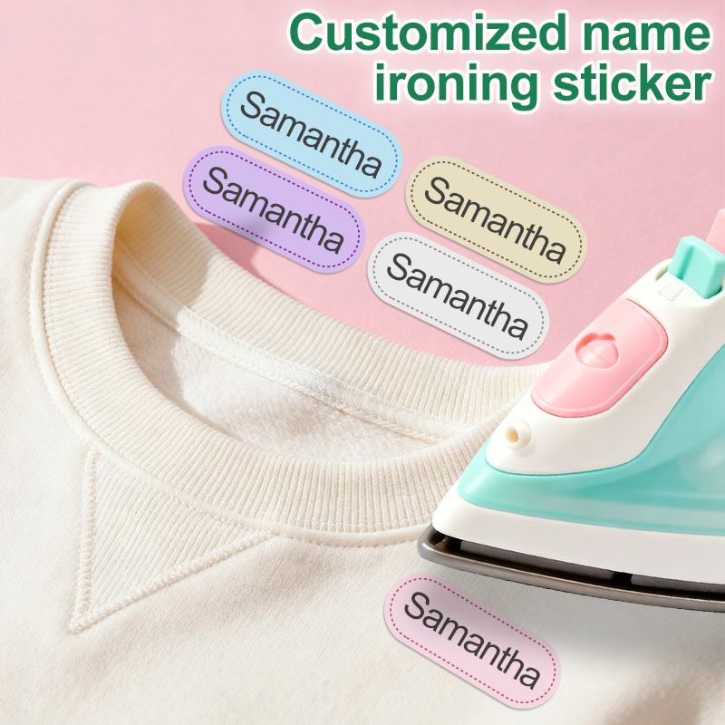 Sewing Label - ป้ายสำหรับรีดผ้า-สำหรับผ้าฝ้าย-แบบส่วนตัวสำหรับโรงเรียน, กีฬา, ชมรม, บ้านพักคนชรา, สำหรับเสื้อผ้า, อุปกรณ์
