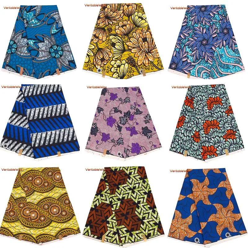 Sewing Batik Fabric - อังการาแอฟริกันพิมพ์ Patchwork ผ้าสิ่งทอ100% โพลีเอสเตอร์จริงจักรเย็บผ้า DIY Craft