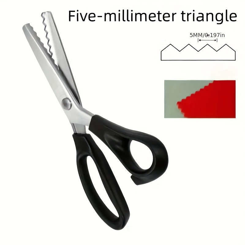 Pinking Shear Blade - กรรไกรตัดผ้าแบบมืออาชีพ ใบมีดหยัก แข็งแรงทนทาน สำหรับงานตัดเย็บเสื้อผ้า งานควิลท์ งานฝีมือ