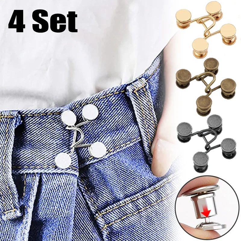 Button Hole Cutter - 1/4 ชุดเล็บโลหะกางเกงยีนส์ปุ่ม Snaps กางเกงที่ถอดออกได้คลิปปุ่ม Pins DIY