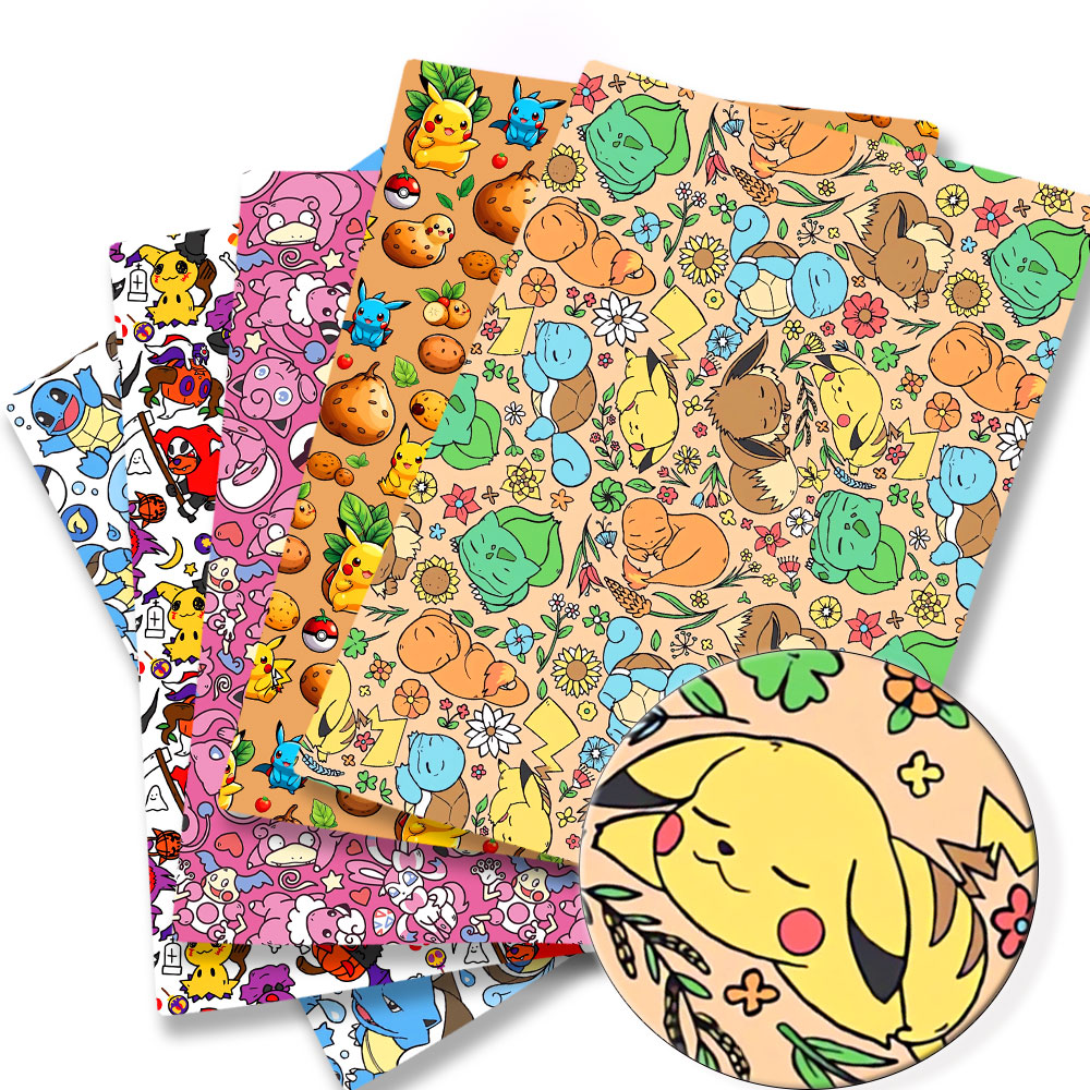 Sewing Production - Pokemon การ์ตูน Fabric140*50 ซม.Handmade เย็บ Patchwork