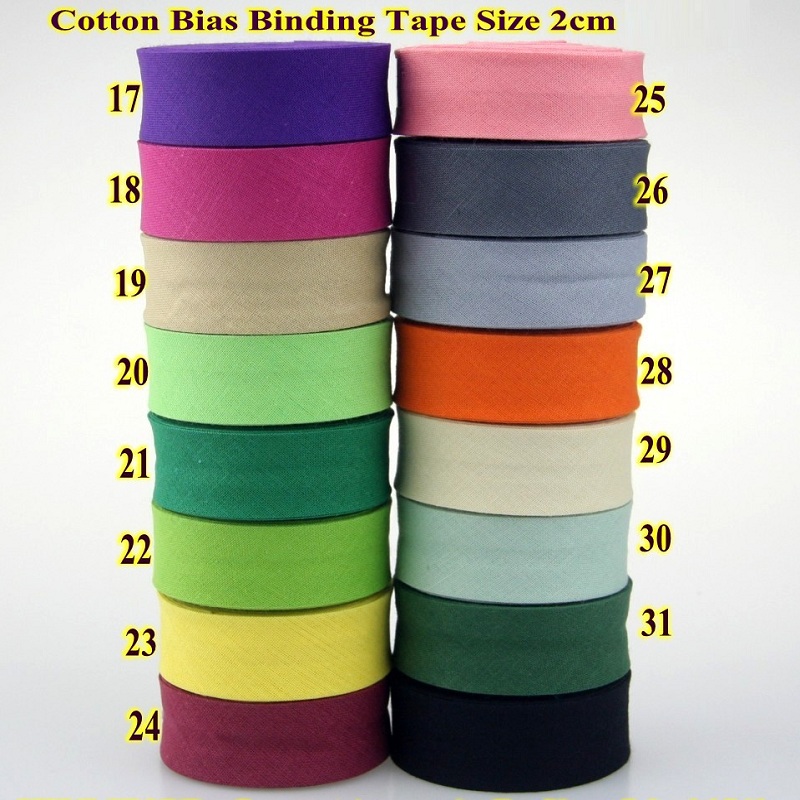 เทปอคติคอตตอน100% เทปความกว้าง - Binding Tape Bias บทวิจารณ์และราคา