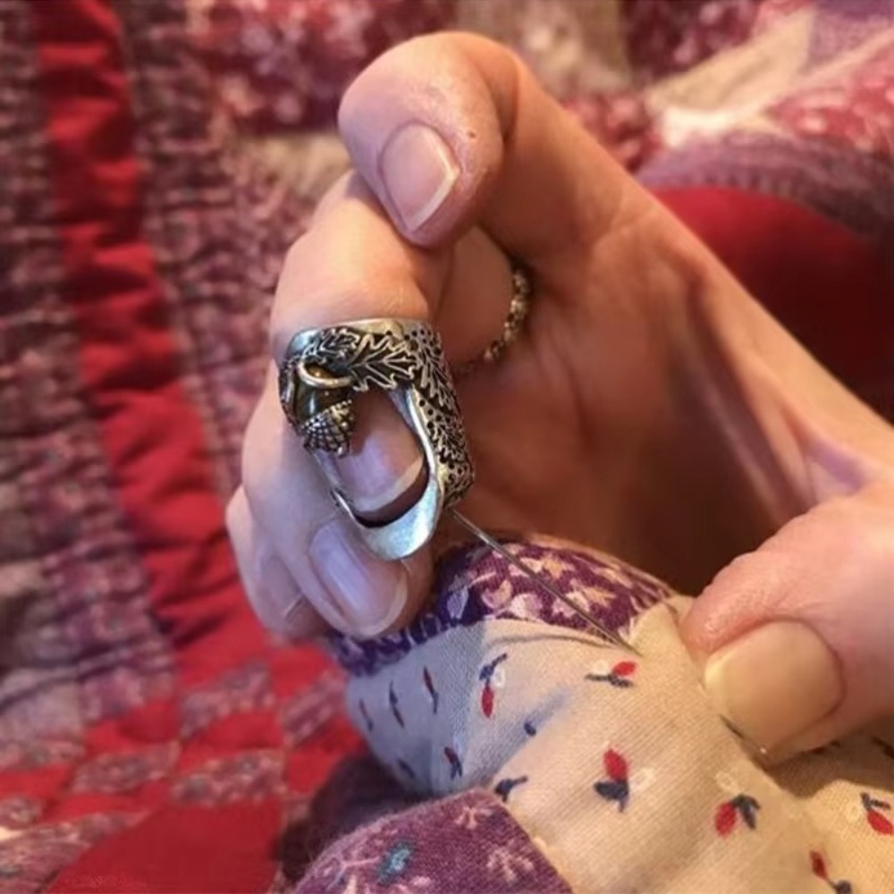 ปลอกนิ้วโลหะแบบเปิดสำหรับงานฝี - Sewing Thimble Metal บทวิจารณ์และราคา