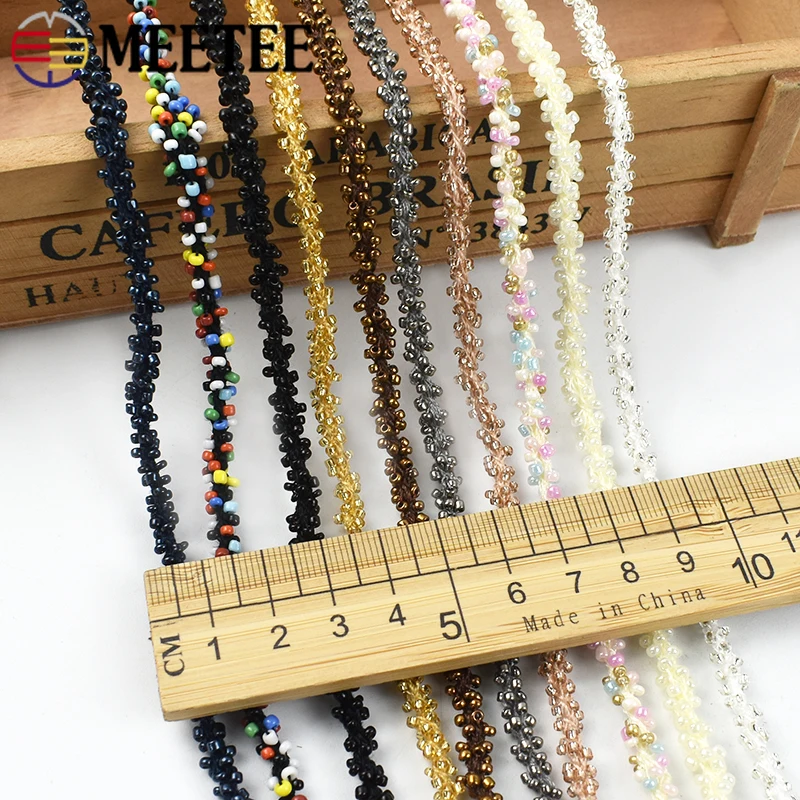 ริบบิ้นลูกปัดมุกปักลายทองขนาด  - Sewing Embroidery Fabric บทวิจารณ์และราคา