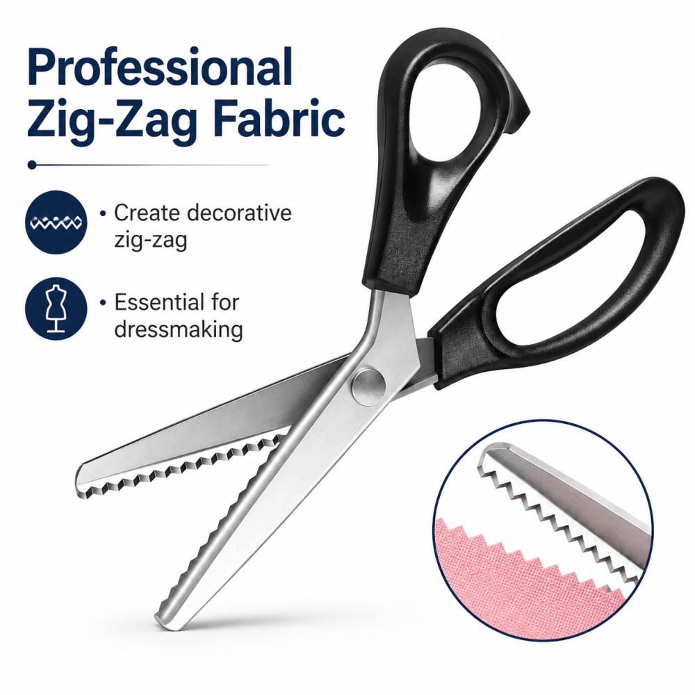 กรรไกรตัดผ้าสแตนเลสแบบซิกแซก ร - Sewing Zigzag บทวิจารณ์และราคา