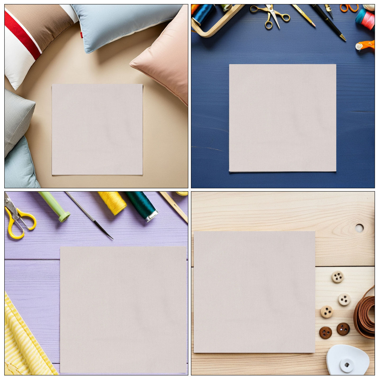ผ้าปักลาย 5 ชิ้น ผ้าฝ้ายผสมลิน - Sewing Embroidery Fabric บทวิจารณ์และราคา