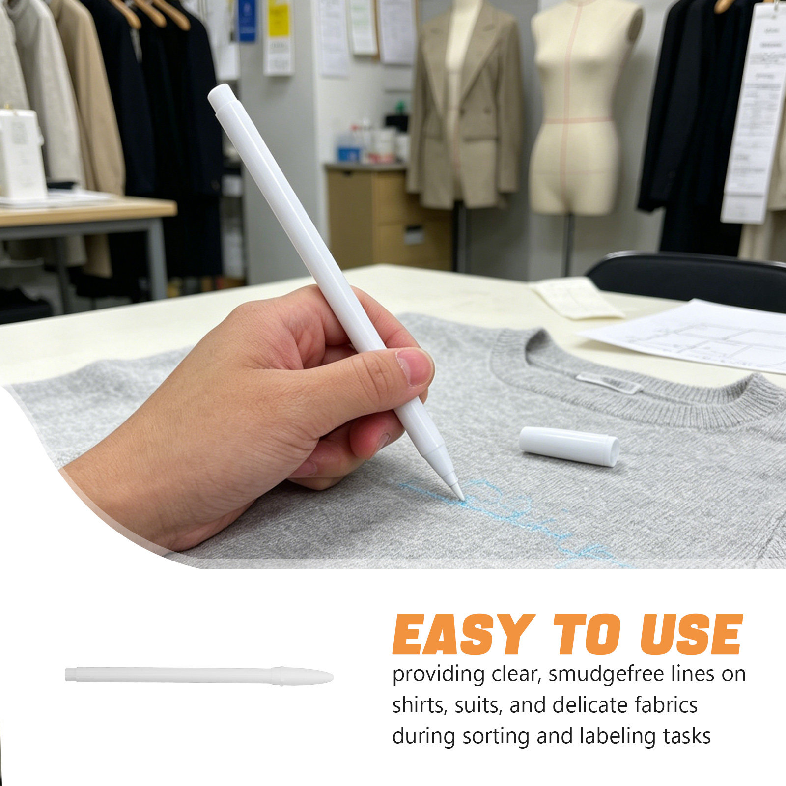ปากกาเขียนผ้าแบบลบได้ 10 ชิ้น  - Sewing Label บทวิจารณ์และราคา