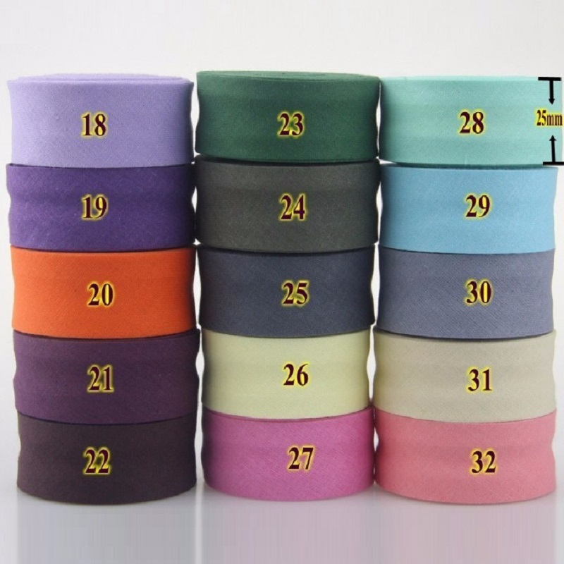 เทปผ้าฝ้ายพับขอบ 25 มม. สำหรับ - Binding Tape Bias บทวิจารณ์และราคา