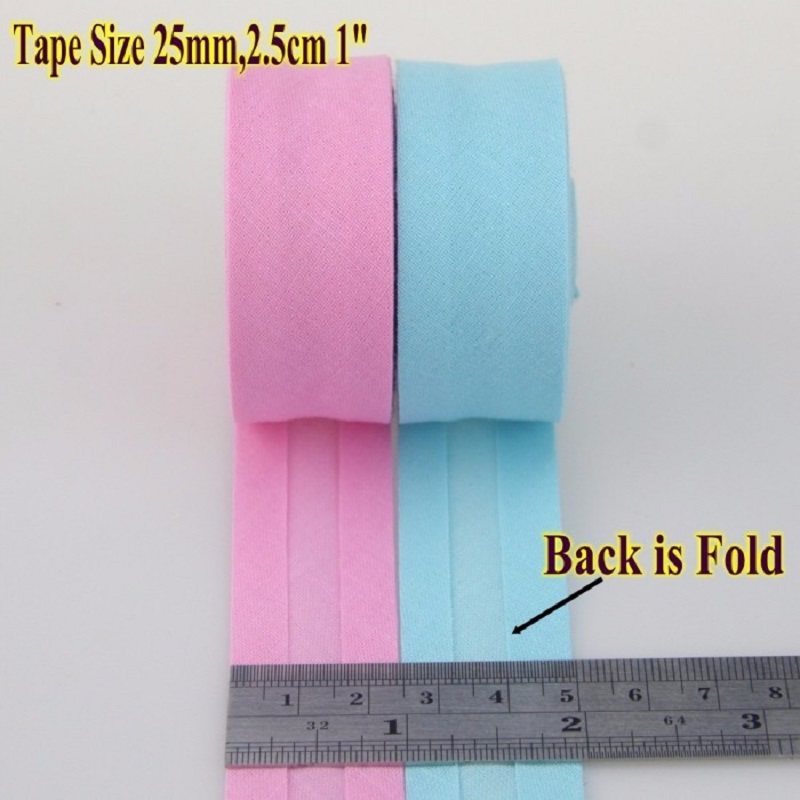 เทปผ้าฝ้ายพับขอบ 25 มม. สำหรับ - Binding Tape Bias บทวิจารณ์และราคา