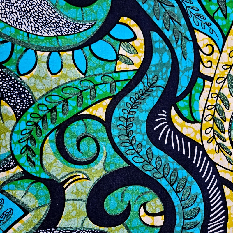 ผ้าสไตล์แอฟริกันยาว 6 หลา กว้า - Sewing Batik Fabric บทวิจารณ์และราคา