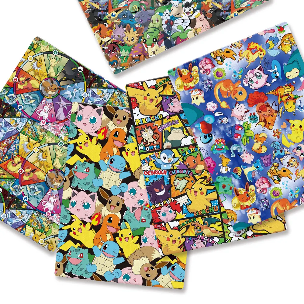 Pokemon การ์ตูน Fabric140*50 ซ - Sewing Production บทวิจารณ์และราคา