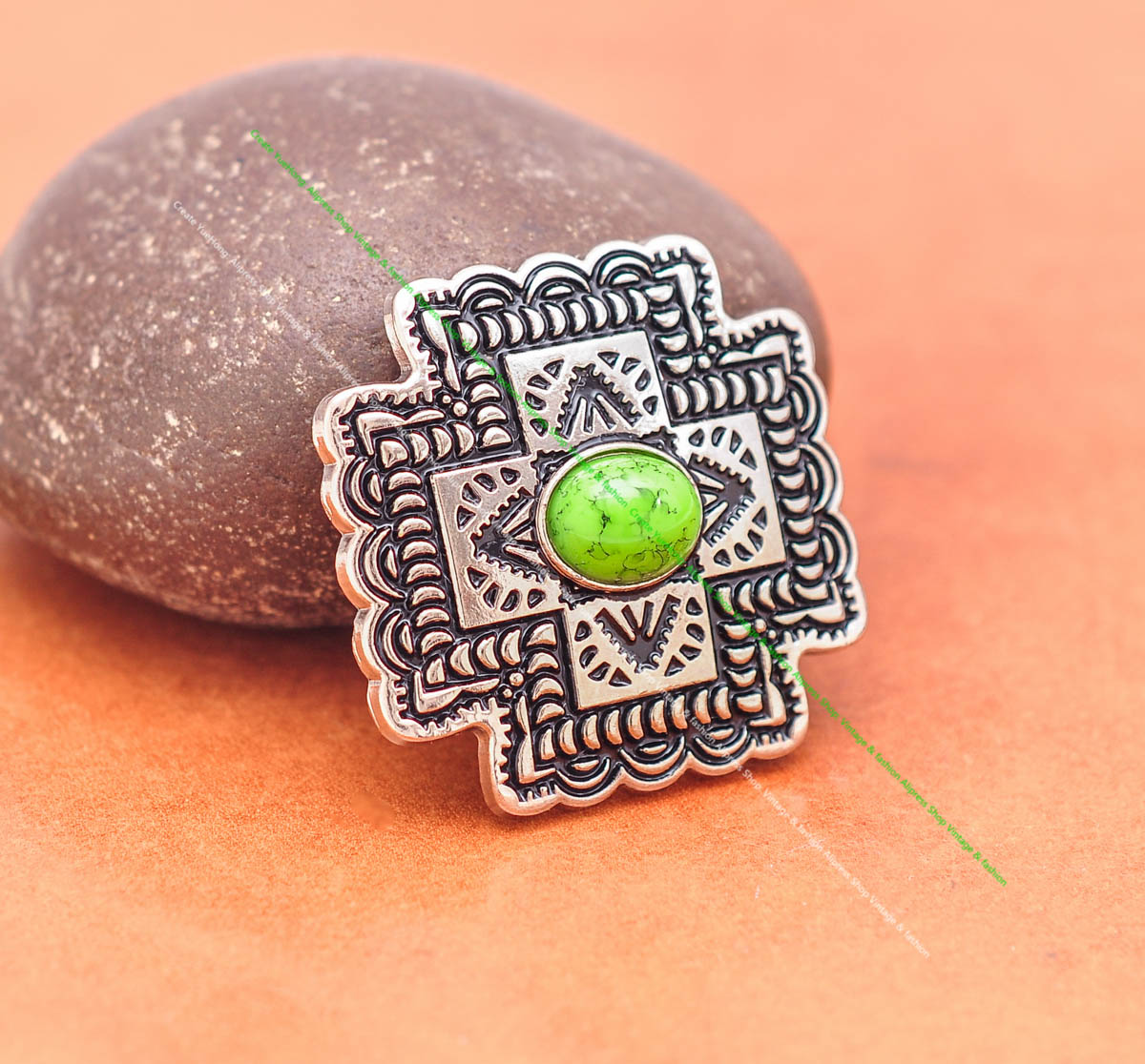 10ชิ้นสีเขียวอ่อนสีเงินตะวันตก - Button Hole Cutter บทวิจารณ์และราคา