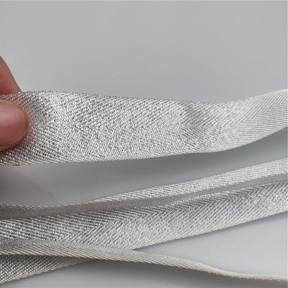 10-50มมความกว้างเงินTwillโพลีเ - Binding Tape Bias บทวิจารณ์และราคา