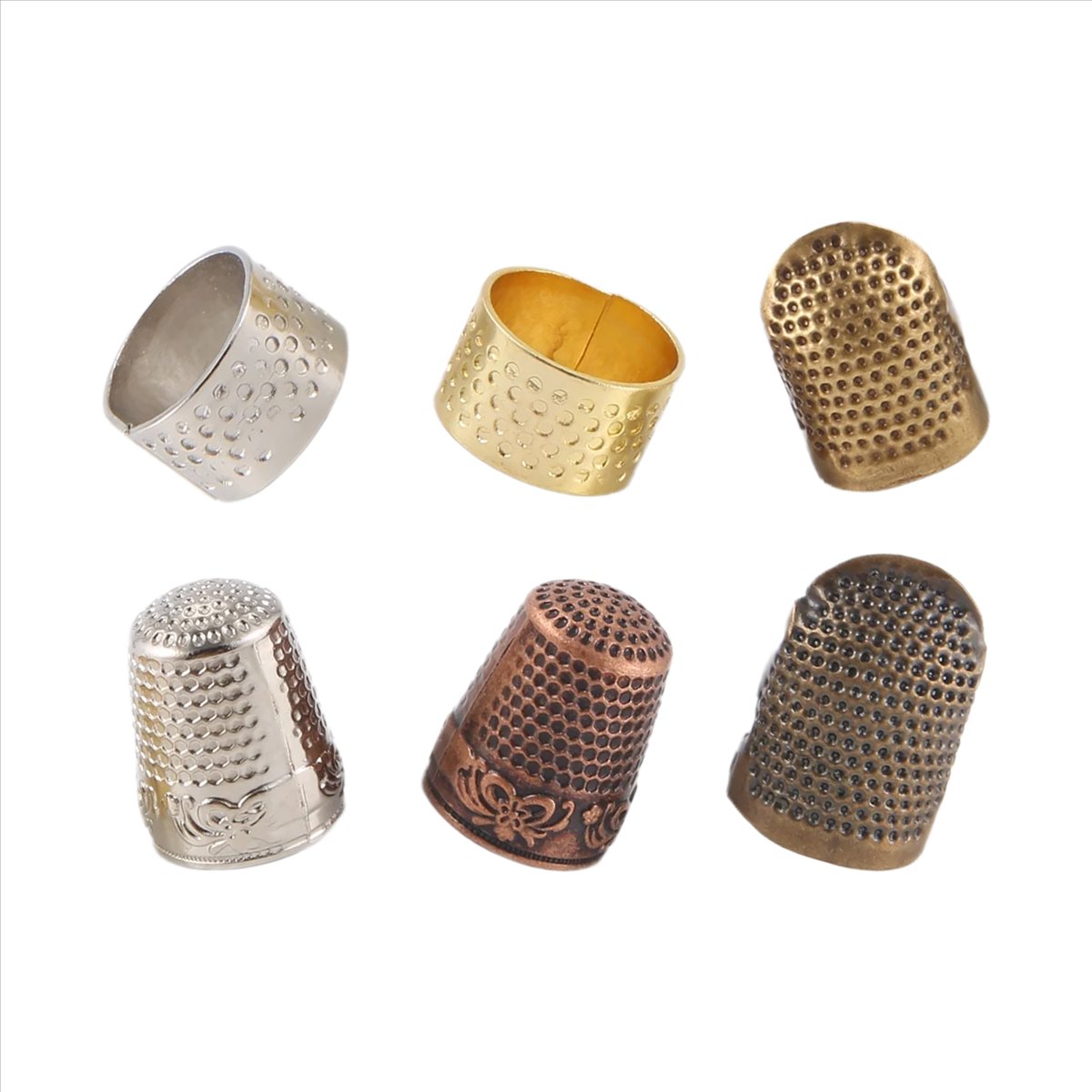 ปลอกนิ้วป้องกันการเจ็บนิ้วสำหร - Sewing Thimble Metal บทวิจารณ์และราคา
