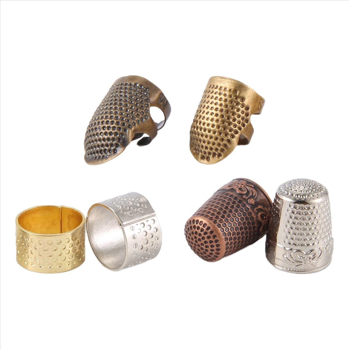 ปลอกนิ้วป้องกันการเจ็บนิ้วสำหร - Sewing Thimble Metal บทวิจารณ์และราคา