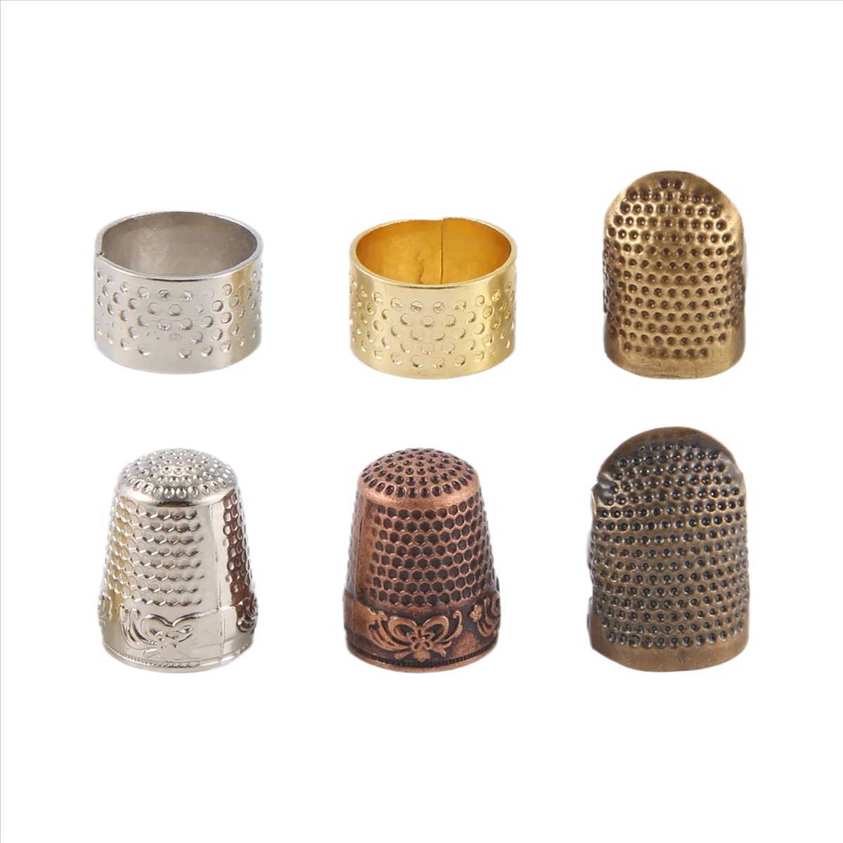 ปลอกนิ้วป้องกันการเจ็บนิ้วสำหร - Sewing Thimble Metal บทวิจารณ์และราคา