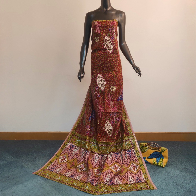 ผ้าบาติกแอฟริกันสีแดงพิมพ์ลายใ - Sewing Batik Fabric บทวิจารณ์และราคา