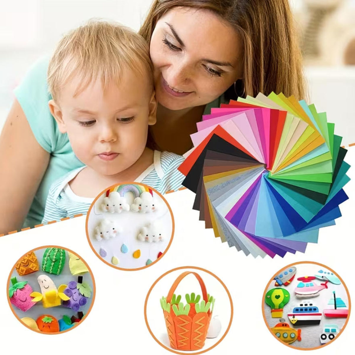 ผ้าสักหลาด ผ้าไม่ถักทอ วัสดุงา - Fabric Softener Sheet บทวิจารณ์และราคา