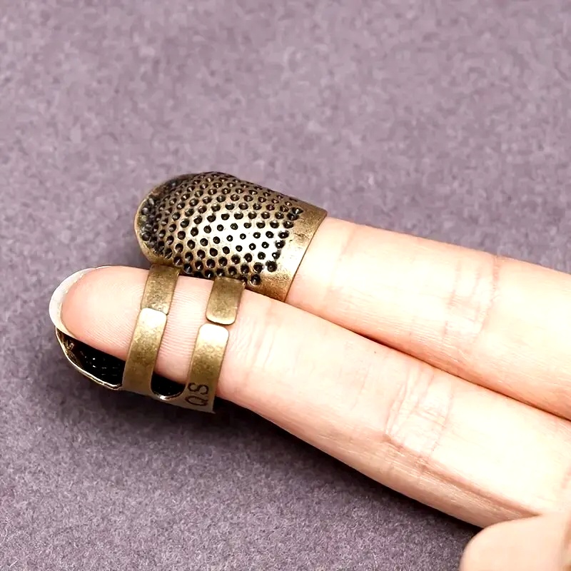 ปลอกนิ้วปรับระดับได้สำหรับงานเ - Sewing Thimble Metal บทวิจารณ์และราคา