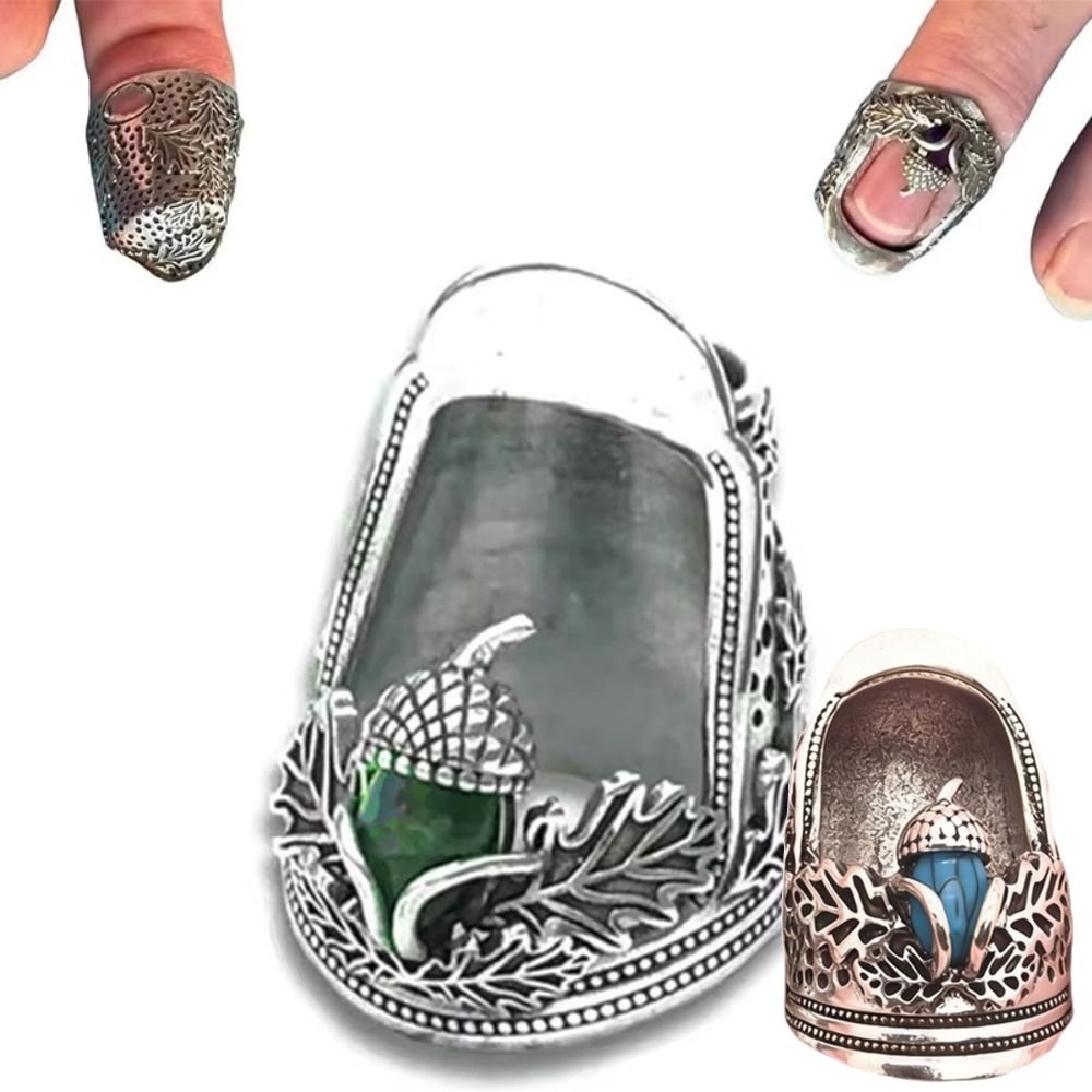 ปลอกนิ้วโลหะแบบเปิดรูปทรงลูกโอ - Sewing Thimble Metal บทวิจารณ์และราคา