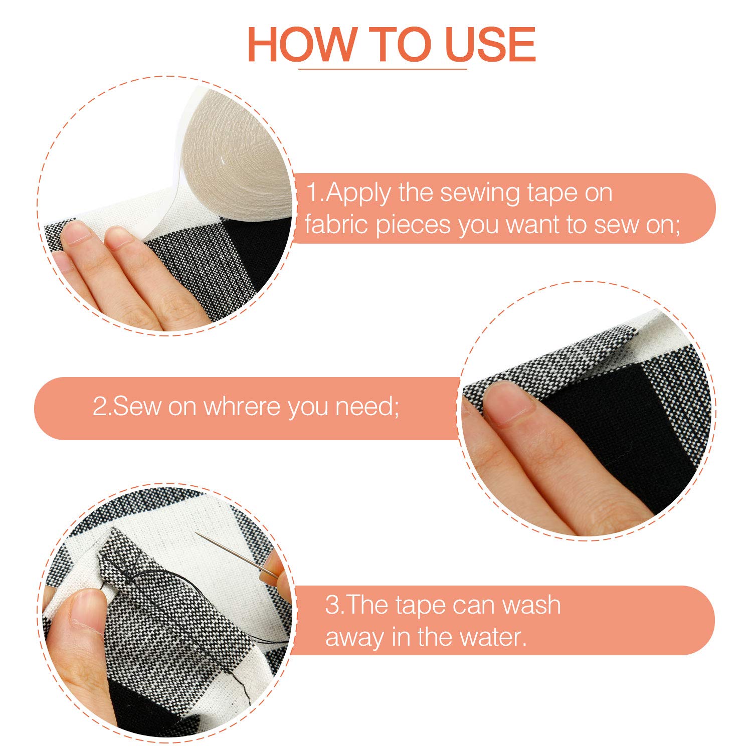 20 M กาวที่ละลายน้ําได้เทปตําแ - Sewing Label บทวิจารณ์และราคา
