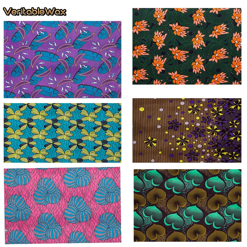 แอฟริกาไนจีเรียพิมพ์batikจริงP - Sewing Batik Fabric บทวิจารณ์และราคา