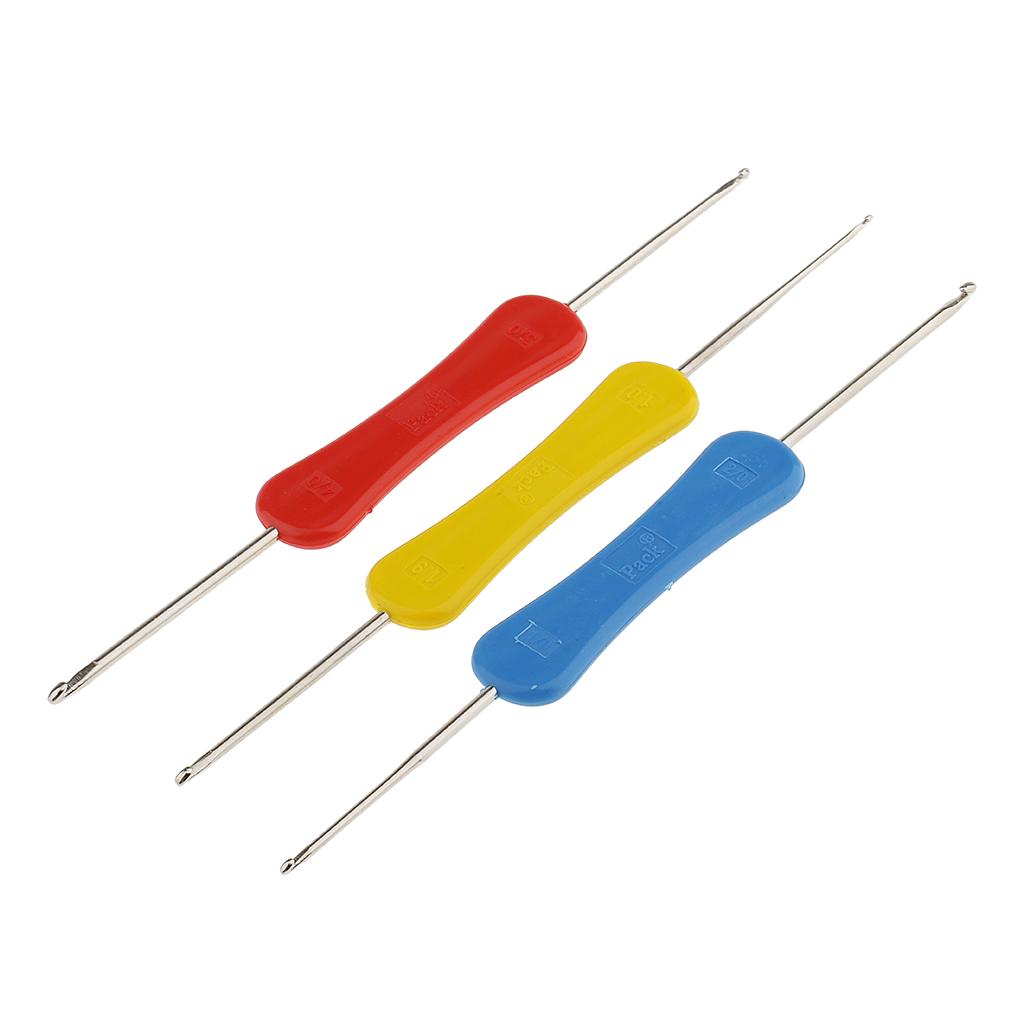 3 ผสม Double Ended Grip โครเชต - Sewing Necessities บทวิจารณ์และราคา
