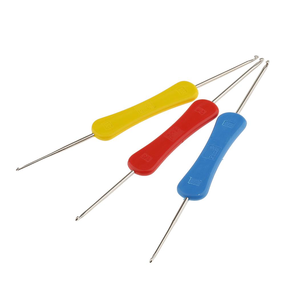 3 ผสม Double Ended Grip โครเชต - Sewing Necessities บทวิจารณ์และราคา