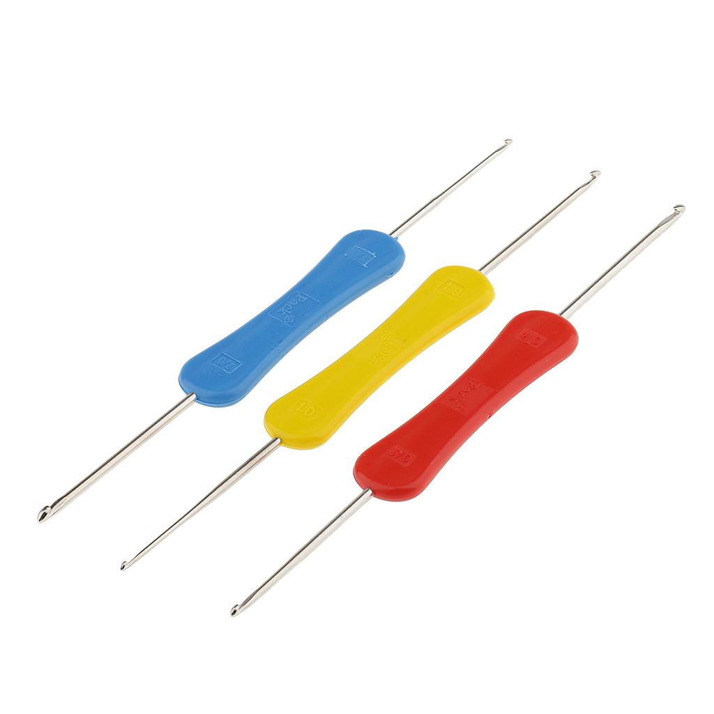 3 ผสม Double Ended Grip โครเชต - Sewing Necessities บทวิจารณ์และราคา