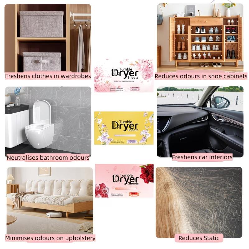 อุปกรณ์ซักผ้าในครัวเรือน 1 กล่ - Fabric Softener Sheet บทวิจารณ์และราคา