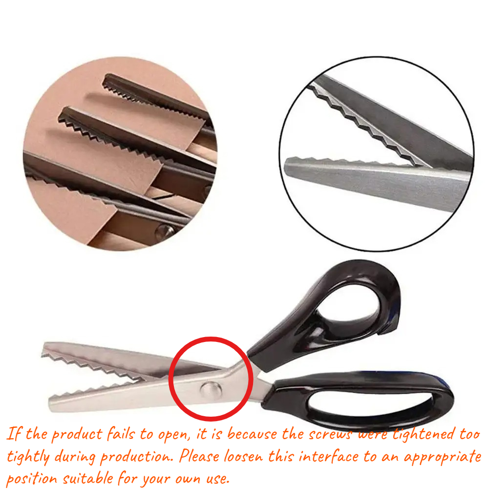 กรรไกรสแตนเลสแบบซิกแซก ฟันสามเ - Sewing Zigzag บทวิจารณ์และราคา