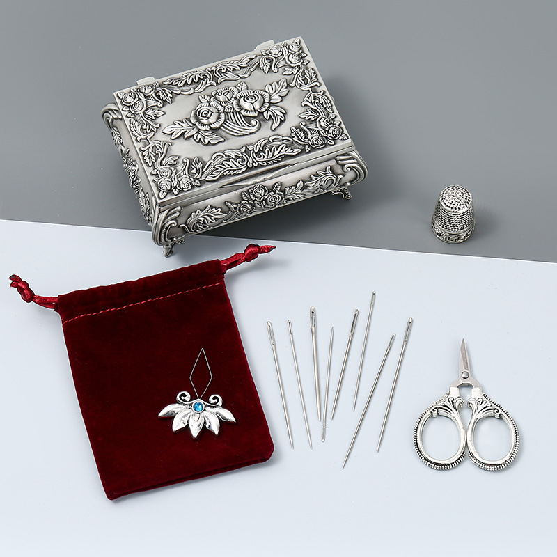 ชุดกรรไกรสำหรับงานปักชุดอุปกรณ - Sewing Thimble Metal บทวิจารณ์และราคา