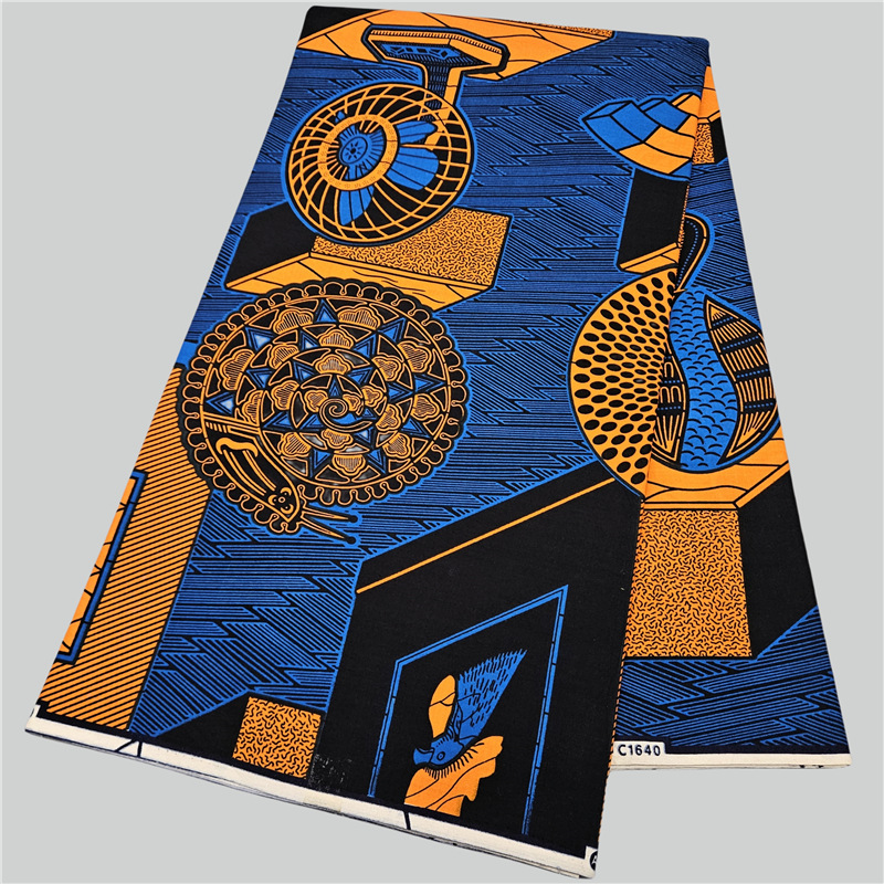 ผ้าฝ้ายพิมพ์ลายแอฟริกันแบบนามธ - Sewing Batik Fabric บทวิจารณ์และราคา