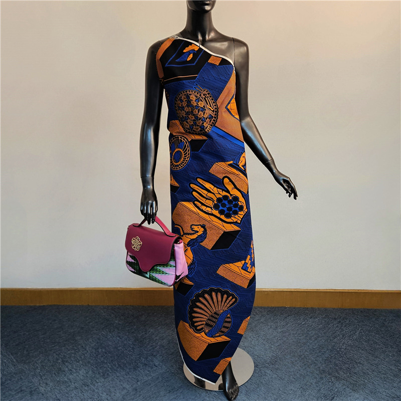 ผ้าฝ้ายพิมพ์ลายแอฟริกันแบบนามธ - Sewing Batik Fabric บทวิจารณ์และราคา