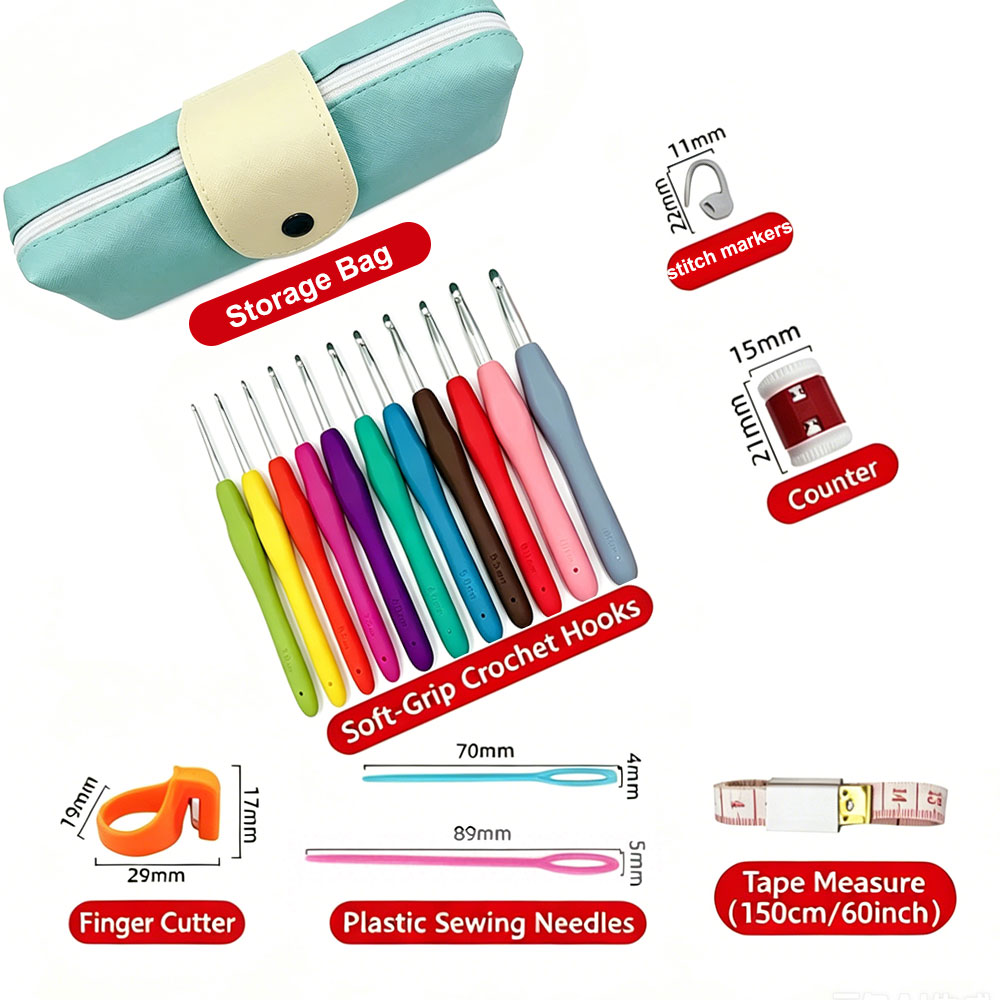 ชุดเข็มโครเชต์ 37 ชิ้น พร้อมกร - Sewing Necessities บทวิจารณ์และราคา